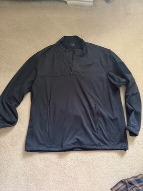 Men's Navy Half-Zip Performance Pullover Jacket
